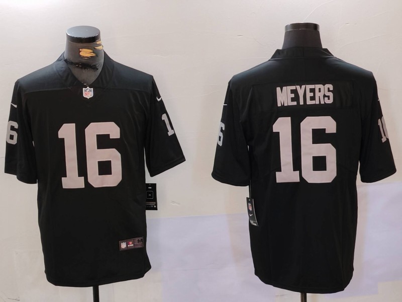 Men's Las Vegas Raiders #16 Jakobi Meyers Black Vapor Untouchable Limited Stitched Football Jersey